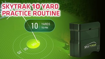 Skytrak Home Golf Simulator 10 Yard Practice Challenge Routine