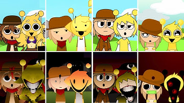 Sprunki but MIX SIMON and TUNNER in ALL Different Mods