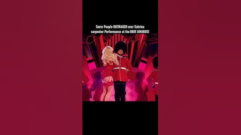 Sabrinas “bed chem” performance LIVE at the BRIT AWARDS! 🥵 #sabrina #music