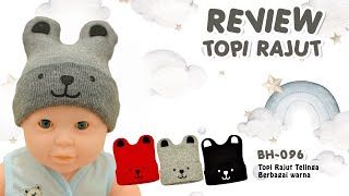 Topi Rajut Bayi BH-096 Kupluk Rajut Bayi Topi Kupluk Bayi Lucu Perlengkapan Bayi Topi Anak Topi Rajut Anak Perlengkapan Anak Penutup Kepala