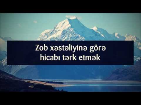 Zob xəstəliyinə görə hicabı tərk etmək ¦¦ Veysəl Veysel Orucov