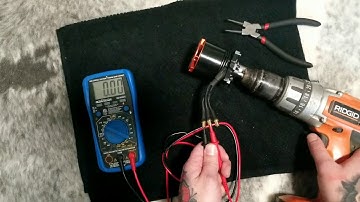 Testing a brushless motor with a multimeter and a drill