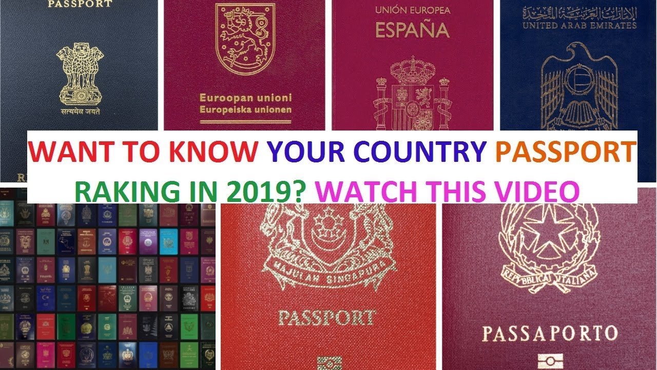 MOST POWERFUL PASSPORTS IN THE WORLD 2019 Global Passport Ranking