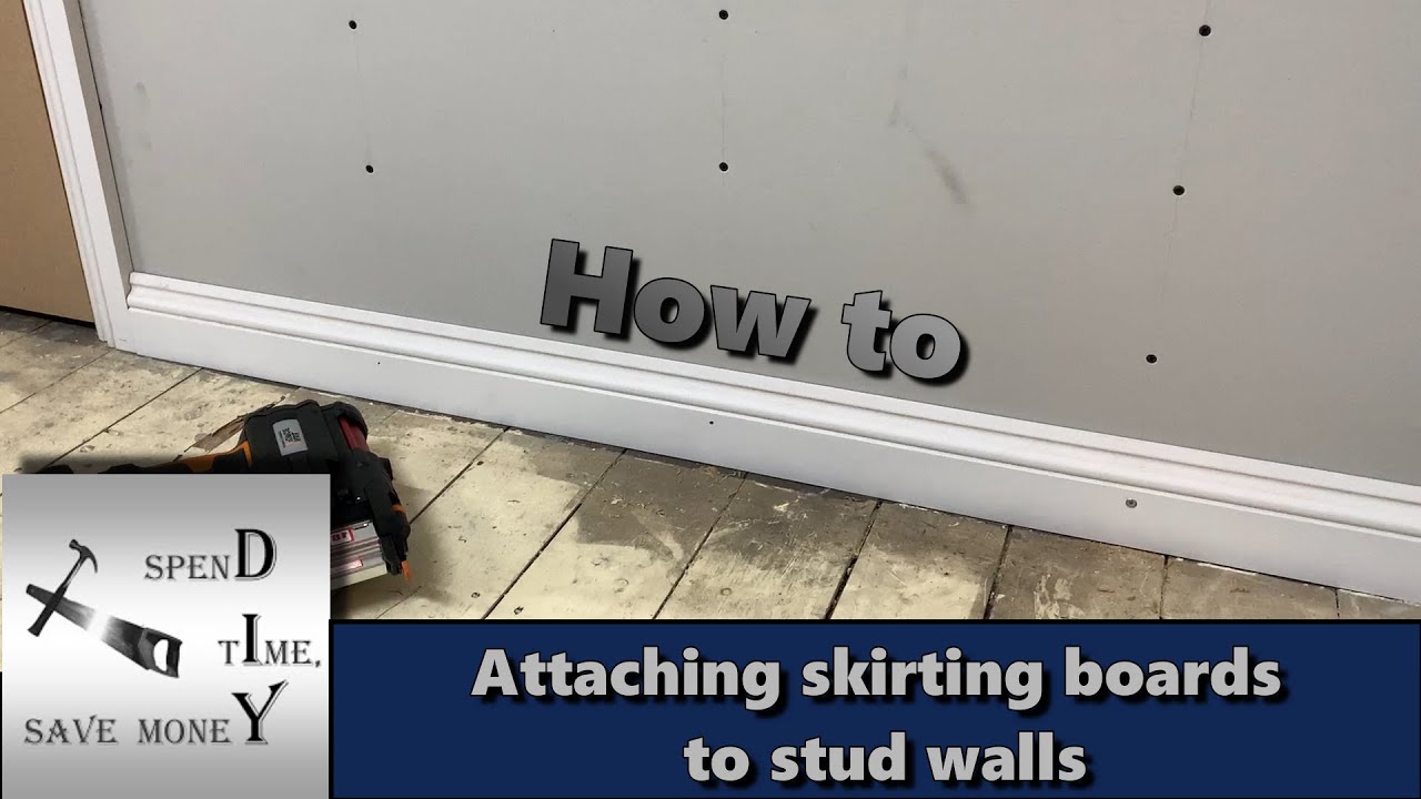 How to fit skirting boards, baseboards to stud walls YouTube