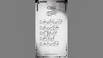 AL-ALAK # Egzon Ibrahimi (سورة العلق) _surah_alaq