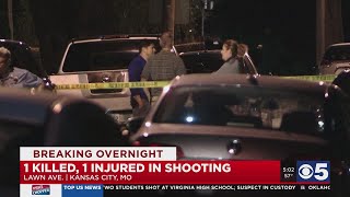 1 dead, 1 in custody after double shooting in Kansas City