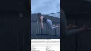 Trampoline level 4, routine 2