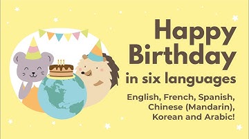 Happy Birthday in Six Languages by Cali