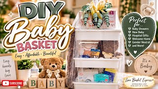 Let's Create A Baby Basket Together #giftideas #gift #itsaboy #diy