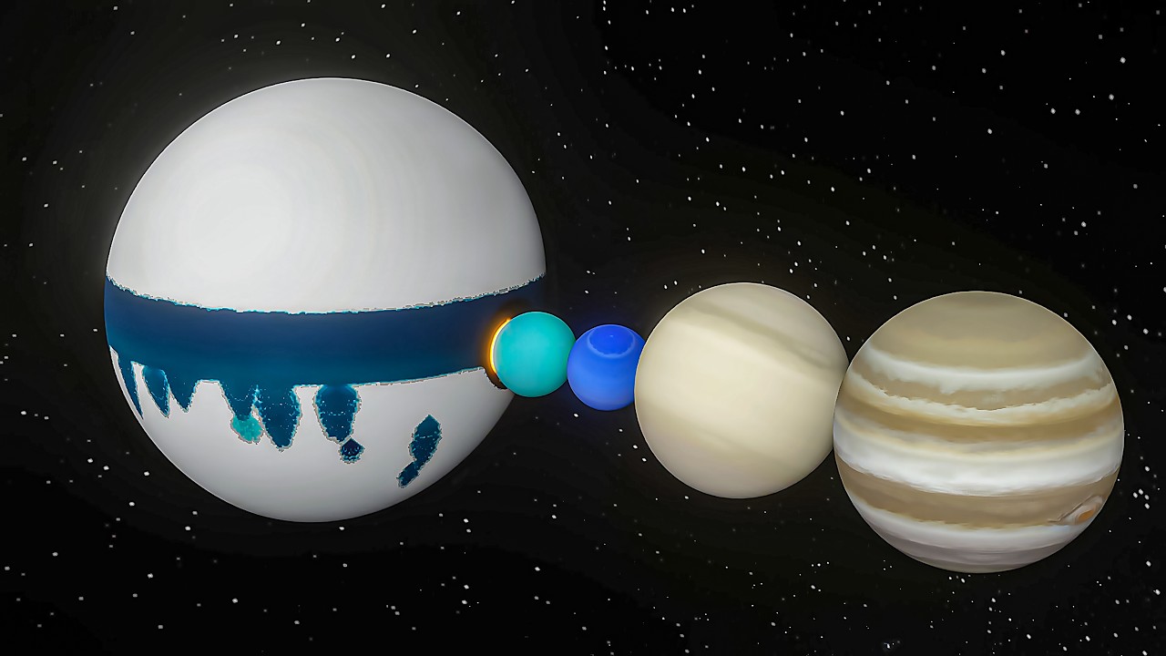 HUGE Argon Planet Collides with Uranus vs Saturn vs Jupiter vs Neptune!