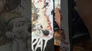 Melukis Ustadz Qodrat horror art artist artwork filmqodrat qodrat