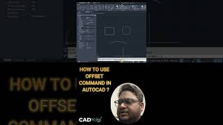 How to use Offset Command in AutoCAD #autocad #engineering #cad #design #mec #forging #civil