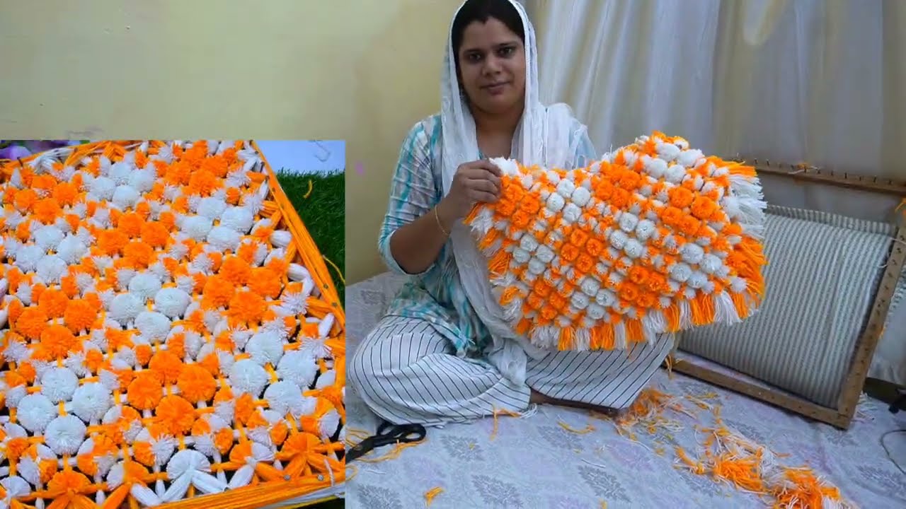 Step by step Frame wala table mat , 