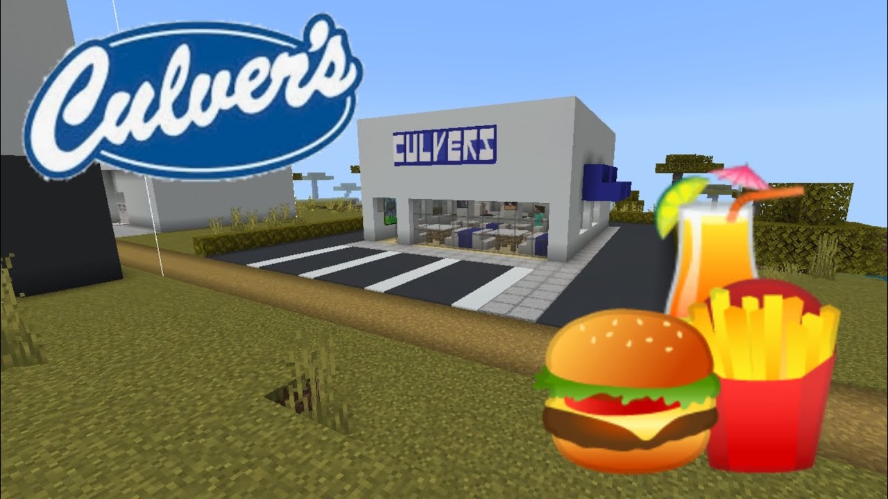 Minecraft Tutorial: How To Make A Culver's Restaurant | City Tutorial ...