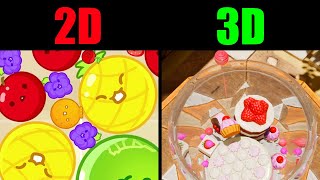 Watermelon Game but in 3D