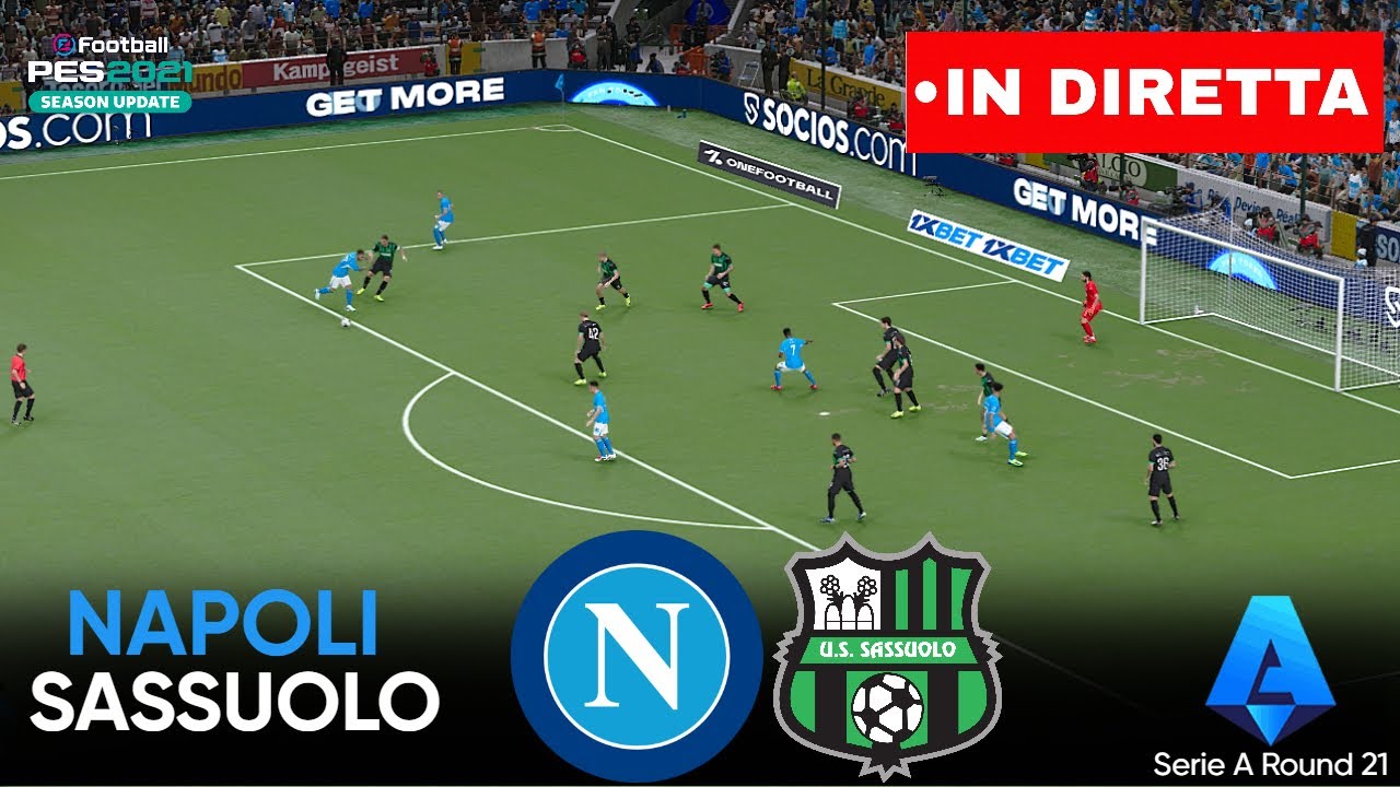 🔴 DIRETTA: Napoli - Sassuolo |: 21ª giornata di Serie A Simulazione di streaming completo della PES