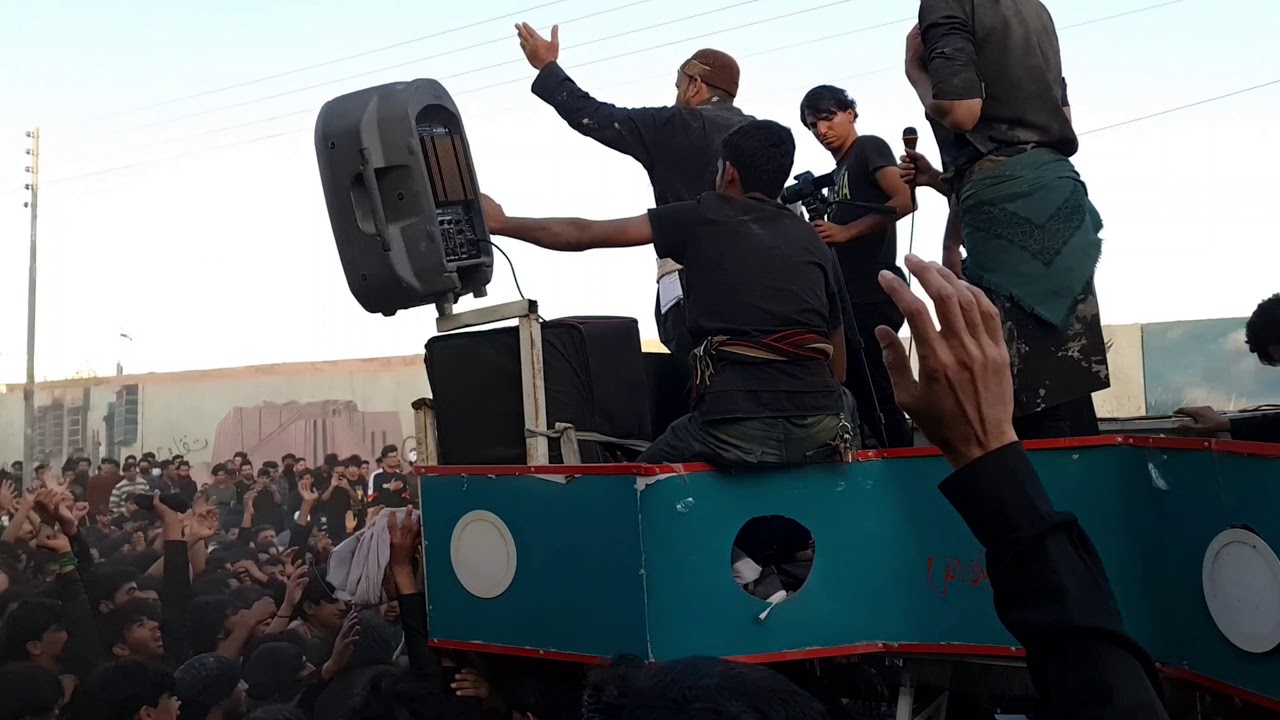 شور وهوسات فاضل عواد السماوي ومسلم الوائلي وعلي الوائلي/ تشييع نعش السيده زينب موكب شيعة علي ع