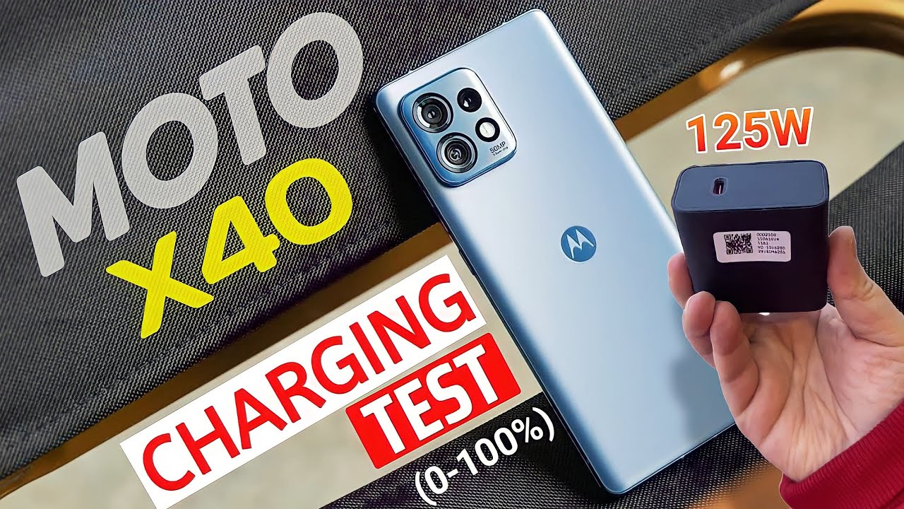 Moto X40 Charging Test | Moto X40 0-100% Charging Test | Moto X40 125W Battery Charger Test