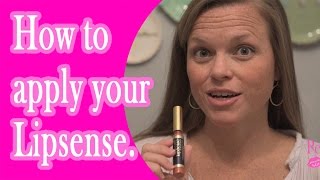 How to apply Lipsense - Application demo and tutorial