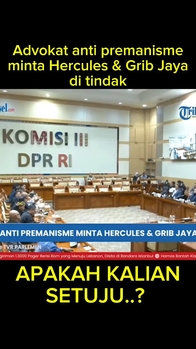 Advokat anti premanisme minta Hercules & Grib Jaya di tindak #beritaterkini #foryou #hercules #kdm