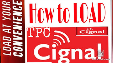 HOW TO LOAD CIGNAL IN TPC/2020/KnowIfSD/HD #WEBLOADING #CABLELOADING