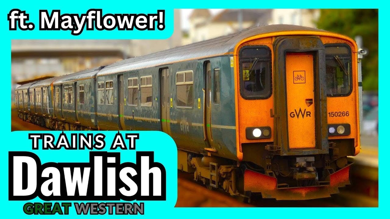 Trains at Dawlish, GWML - 15.6.24
