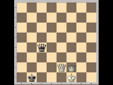 Queen and pawn vs queeen