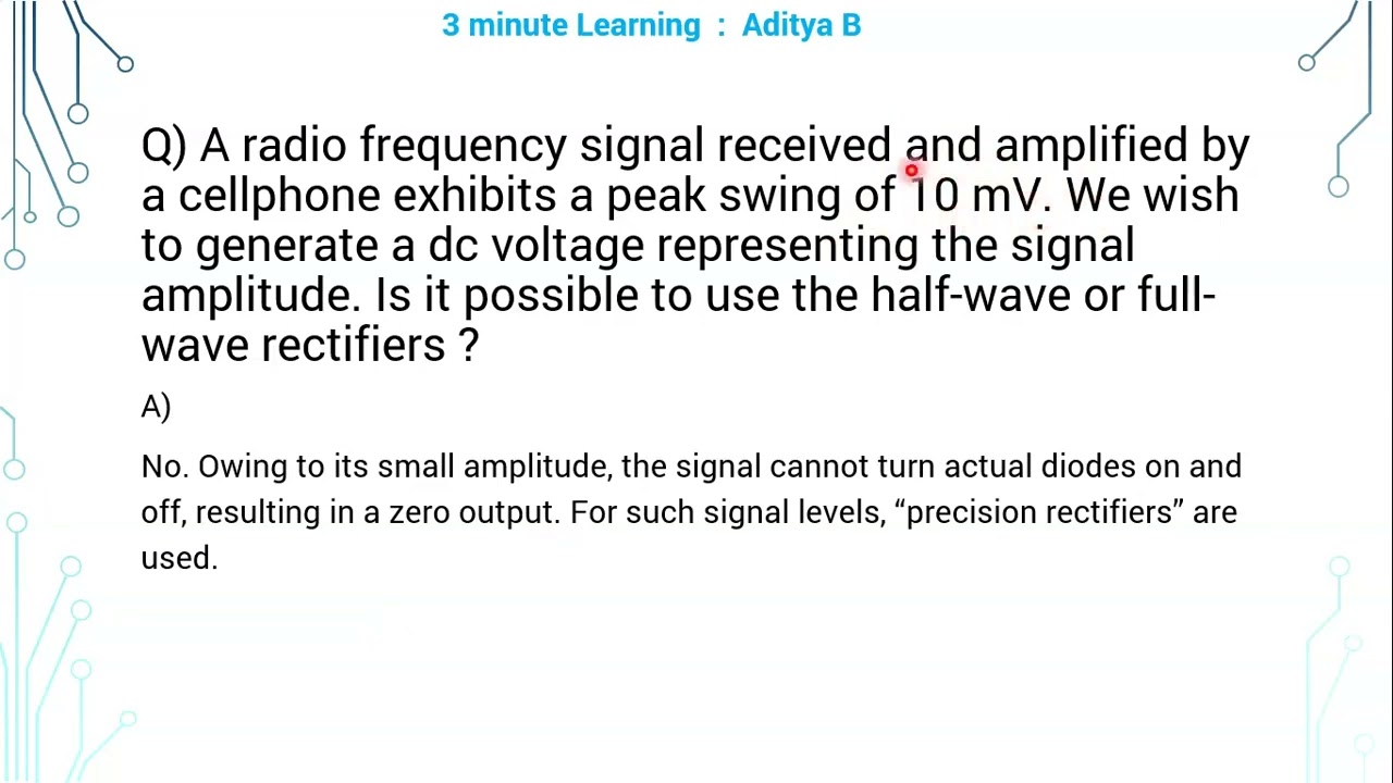 3 Precision rectifiers