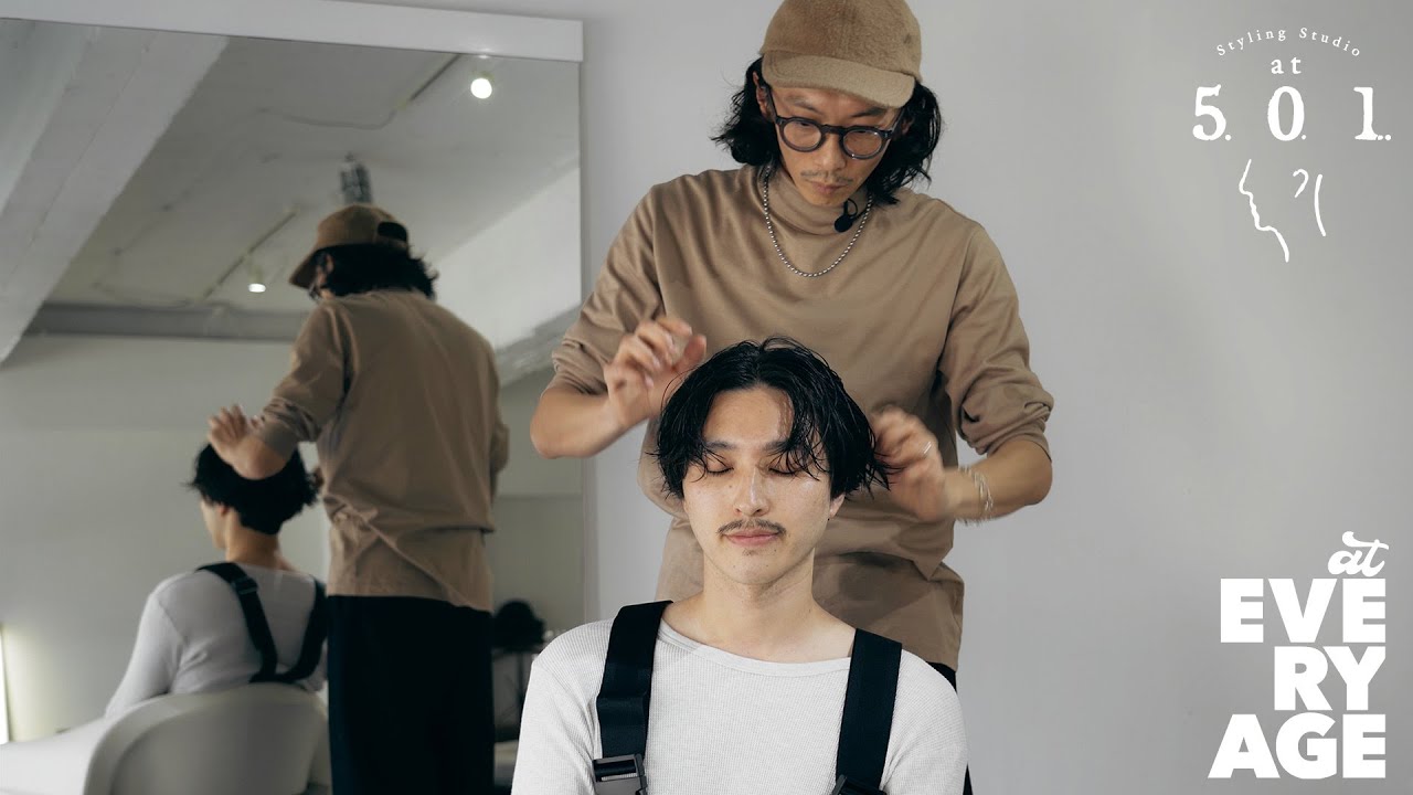 【メンズ ヘアセット】ピンパーマで再現する外国人のようなクセ毛スタイル Styling Studio at 501 熊本 髪型