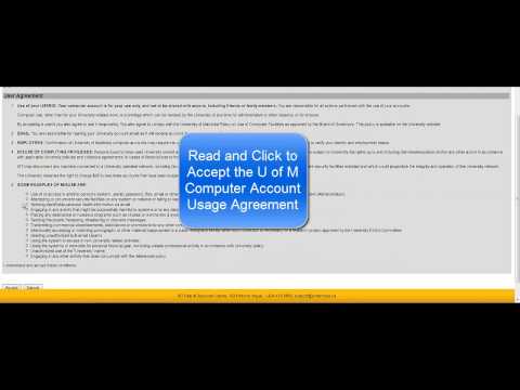 This Video Shows How To Claim Your University of Manitoba Computer Account (UMnetID)
