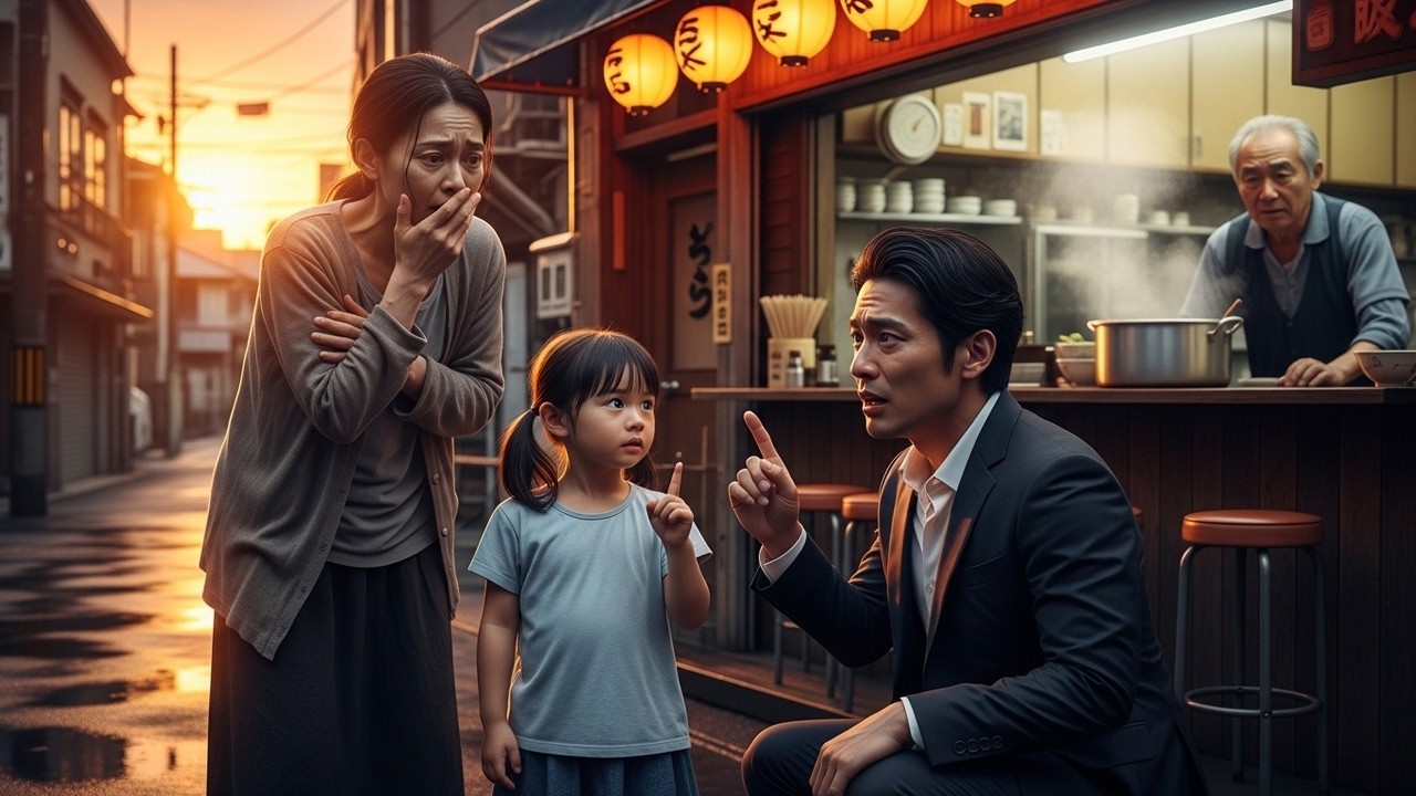 孤独な社長が唯一心を開く屋台。そこに現れた元カノと娘→「あの人、パパ？」涙の結末に言葉を失う