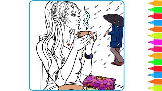 Coloring Green Tea & Honey, VW Van Tour | Coloring Book Pages screenshot 5
