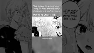 Oshi no Ko Manga Chapter 143 - Ruby kissed Aqua #oshinoko #oshinokoanime #alabama #animememes
