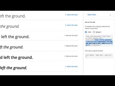 Using Google Fonts with your Service Portal
