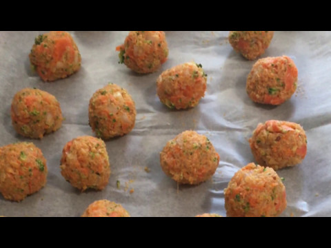 Vegan Meatballs•Sweet Potato, Quinoa, Chickpea Flour, Flaxseed Meal, Broccoli, Carrot, Oil-free 🇨🇦