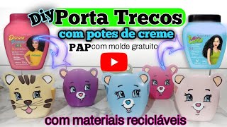 Aprenda a fazer Porta Trecos ou Porta Lápis com POTE DE CREME #diy #crafts #diycrafts #artesanato