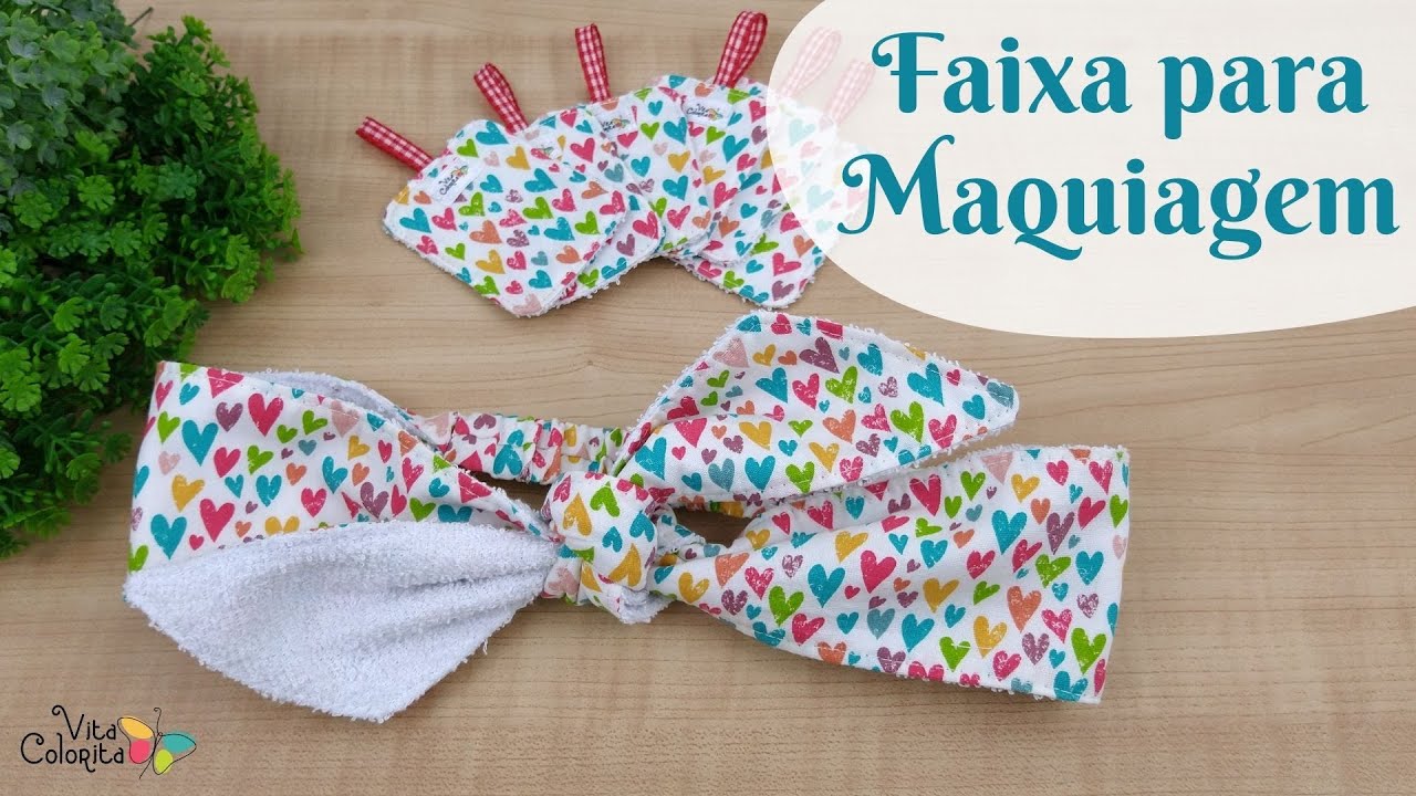 Passo a passo | Kit Beleza #2 - Faixa de cabelo para maquiagem - fácil