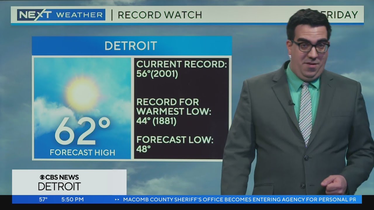 Record breaking heat Friday - YouTube