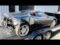 I Overpaid For This CRAZY DAMAGED FERRARI!! - Rebuilding WRECKED Ferrari F430 [Part 1] (VIDEO #85)