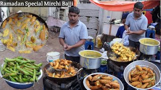  Perfect Street Style Mirchi Bajji मरच बजज Ramadam Special Chethan Foodies