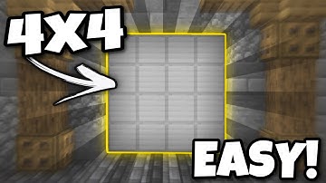 EASY 4x4 Piston Door In Minecraft Bedrock 1.17!! Honey/Slime Block (PS5,Xbox,Windows 10,MCPE,Switch)