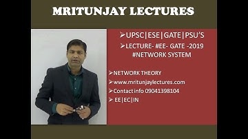 #EE- GATE -2019 #NETWORK THEORY || BY MRITUNJAY SIR