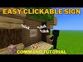 This minecraft sign can trigger commands when clicked !?
