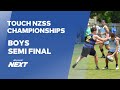 Semi Final | Marlborough Boys v Hutt International | Boys | NZSS Touch Nationals