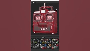 3D Modelling an RC Controller | Autodesk Maya + Substance 3D Painter #substancepainter | #shorts