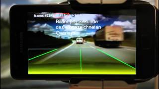 Road Lane Detection with Smartphone Android