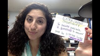 Dr. Sahar Joakim, May I have Extra Credit for World Religions?