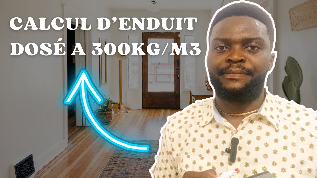 Comment CALCULER la QUANTITE des MATERIAUX pour un ENDUIT dosé a 300KG par M3. Sac de ciment, sable