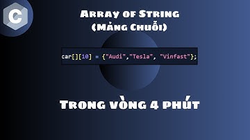 Học C array of strings "Mảng chuỗi" trong 4 phút🧵