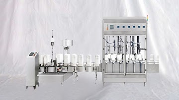 4kg-30kg weighing filling manual caps feeding press capping machine filler capper line 自動化液體稱重灌裝線